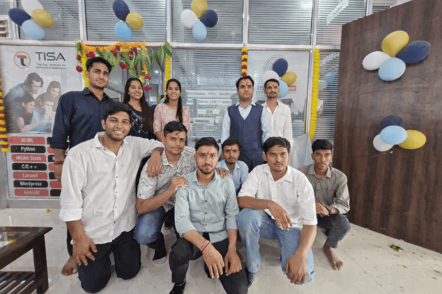 TISA Jaipur classroom live IT training session